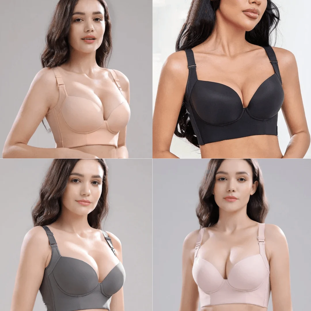 PROMOÇÃO POR TEMPO LIMITADO 🔥 - Kit 4 Sutiãs Becca Push-Up Modelador!